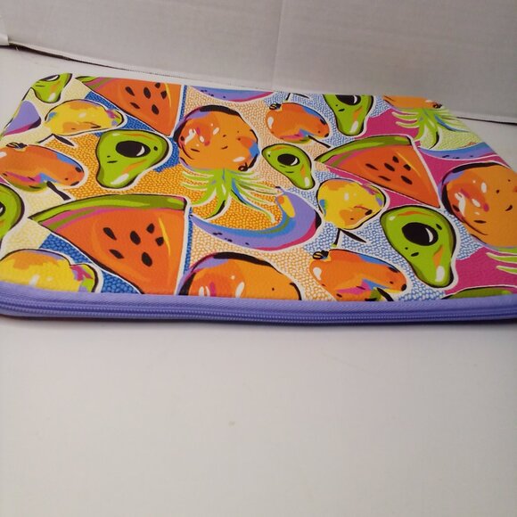 Tabitha Brown Target 15” Tech Sleeve Laptop Tablet Colorful Fruit Print NEW - Picture 13 of 14